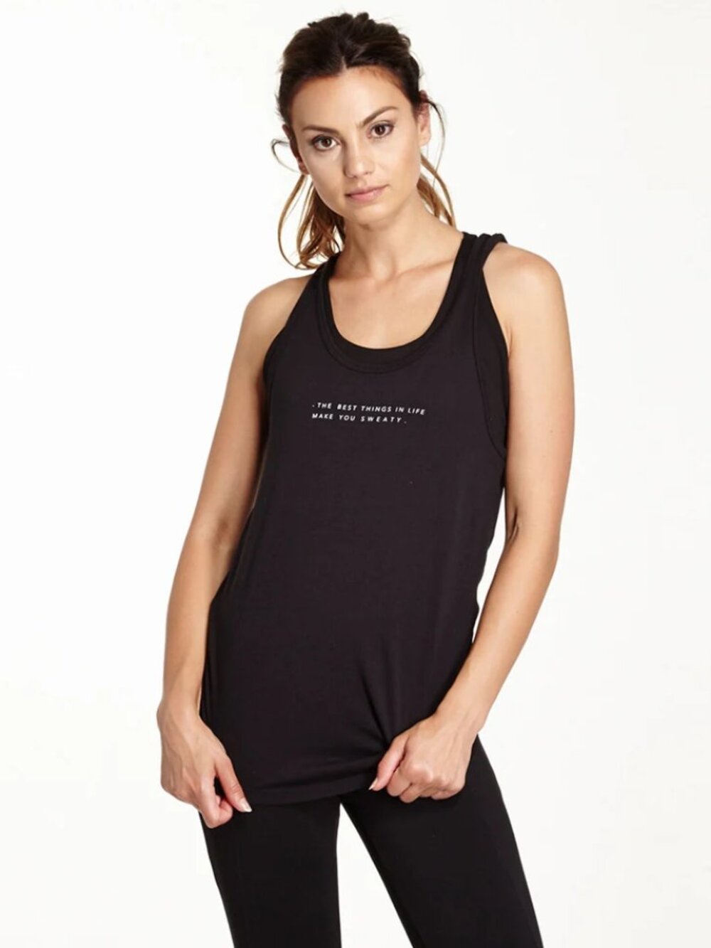 Good hYOUman | "The Best Things In Life Make You Sweaty" Tracy Tank | Size Small